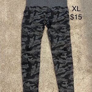 Gray Camo Leggings